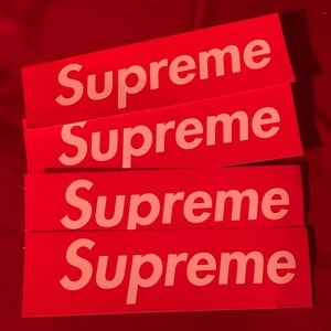 Red Supreme Stickers